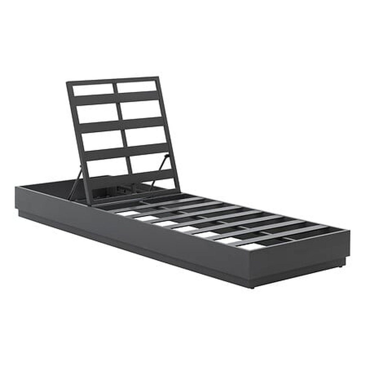 HESPERIDE Lit de piscine en aluminium et acier ALLURE