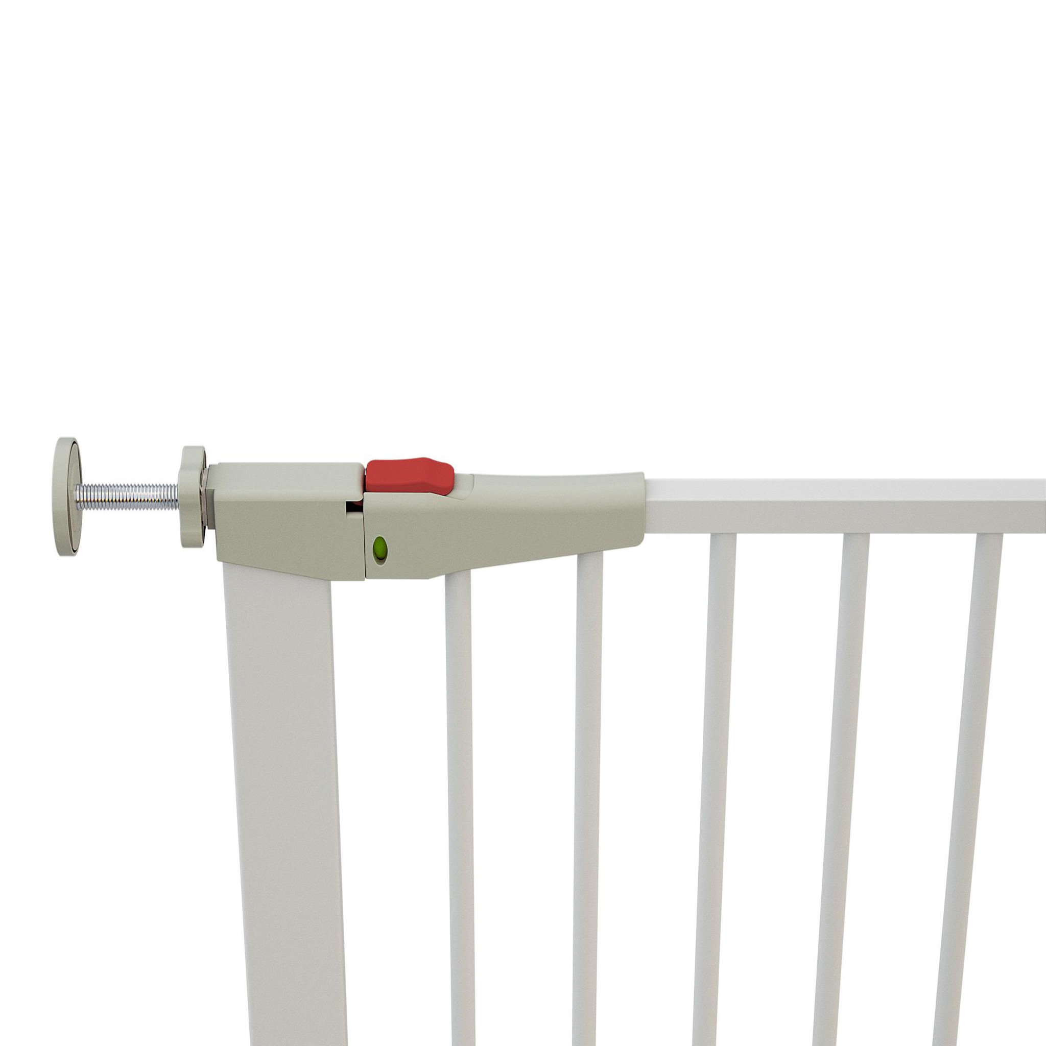 Voir la diapositive 5 : WEBABY Barrière de sécurité bébé en acier blanc mobi