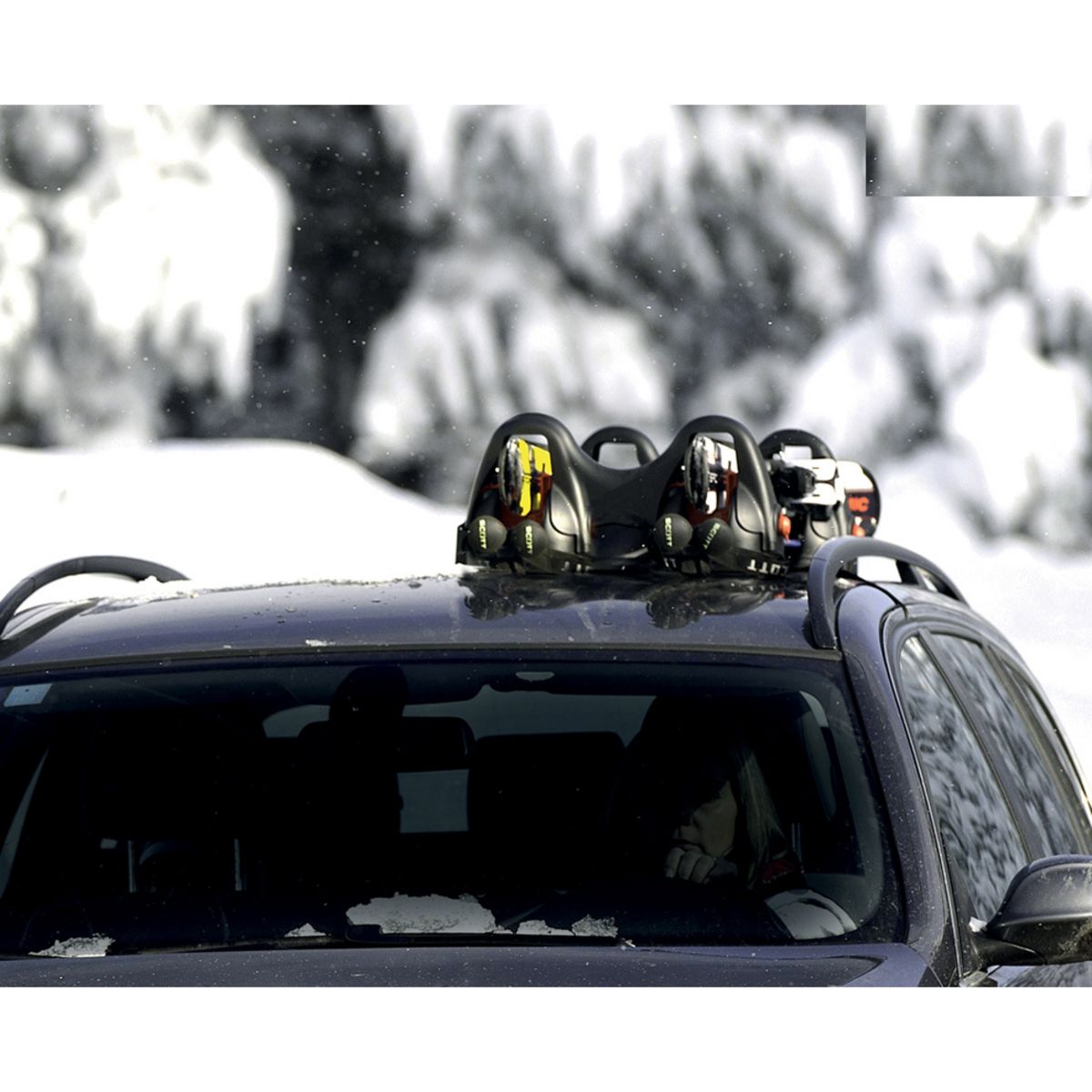 MENABO Porte-skis magnétique Himalaya - 2 paires de skis