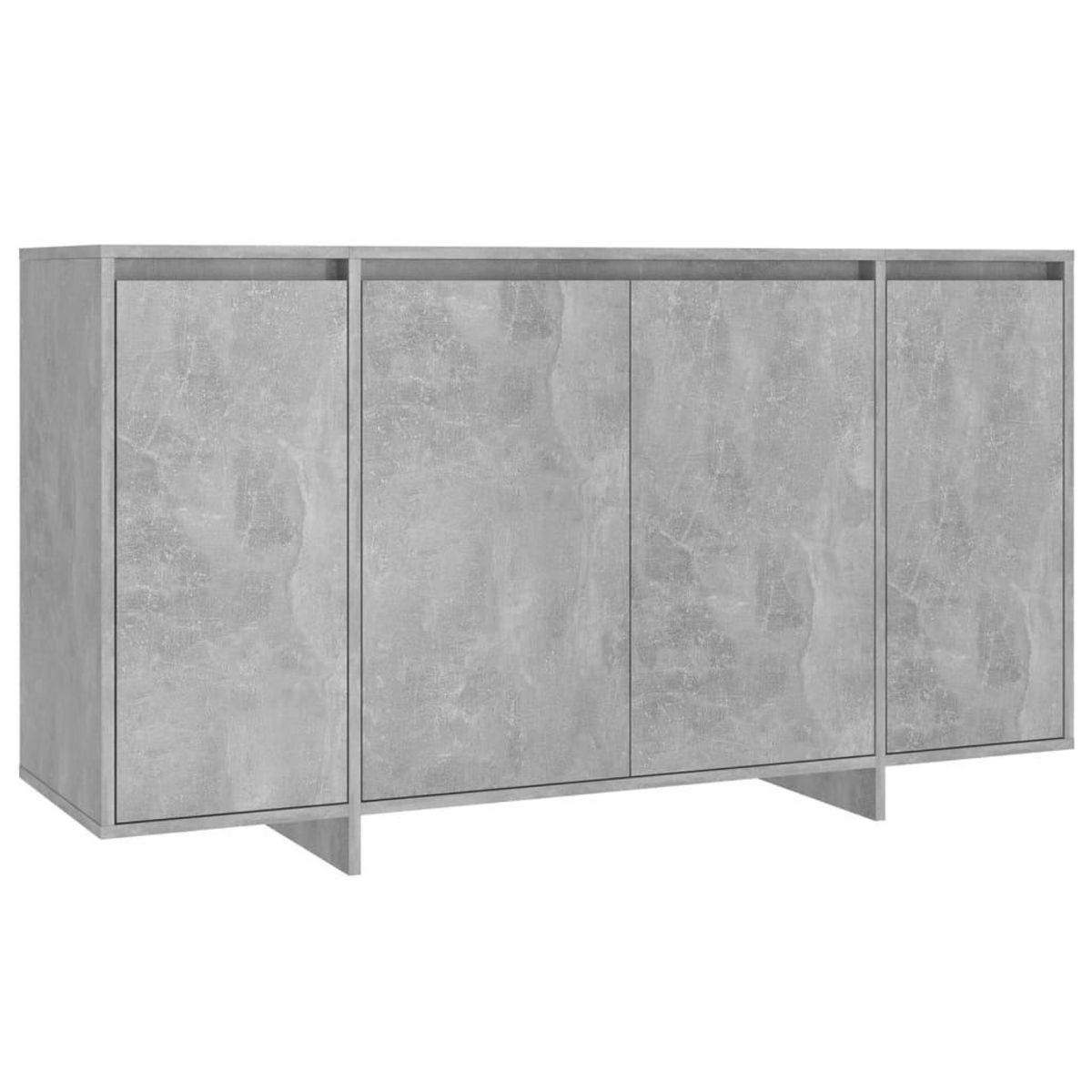 VIDAXL Buffet gris beton 135x41x75 cm bois d'ingenierie