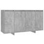 Voir la diapositive 2 : VIDAXL Buffet gris beton 135x41x75 cm bois d'ingenierie