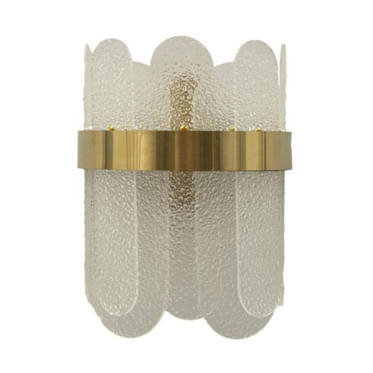 Paris Prix Applique Murale en Verre  Gris  28cm Blanc