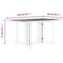 Voir la diapositive 6 : VIDAXL Table de jardin papillon pliante 150x90x75 cm bois massif teck