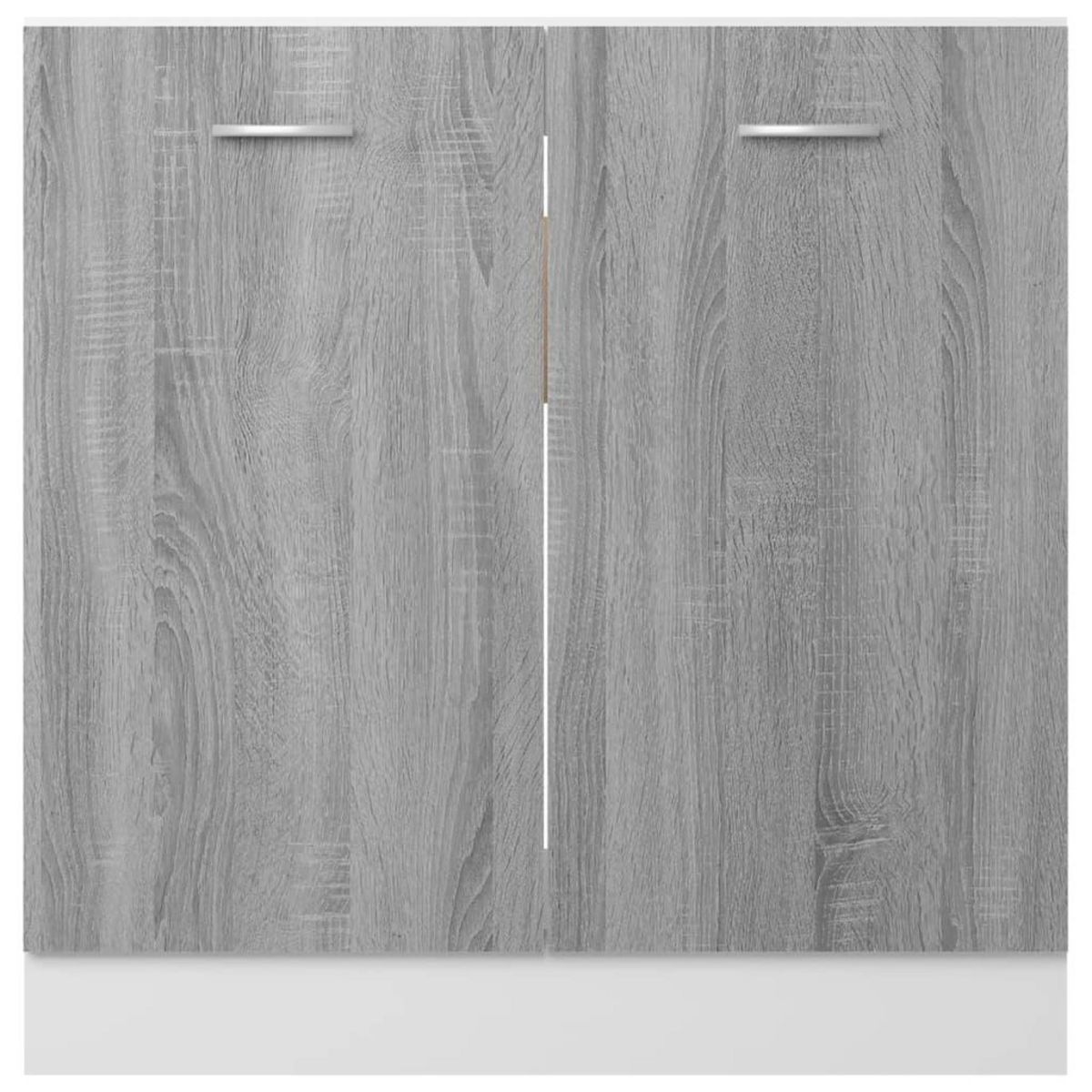 VIDAXL Armoire de plancher d'evier Sonoma gris 80x46x81,5 cm