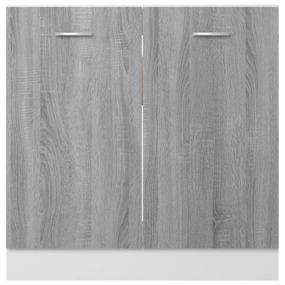 VIDAXL Armoire de plancher d'evier Sonoma gris 80x46x81,5 cm
