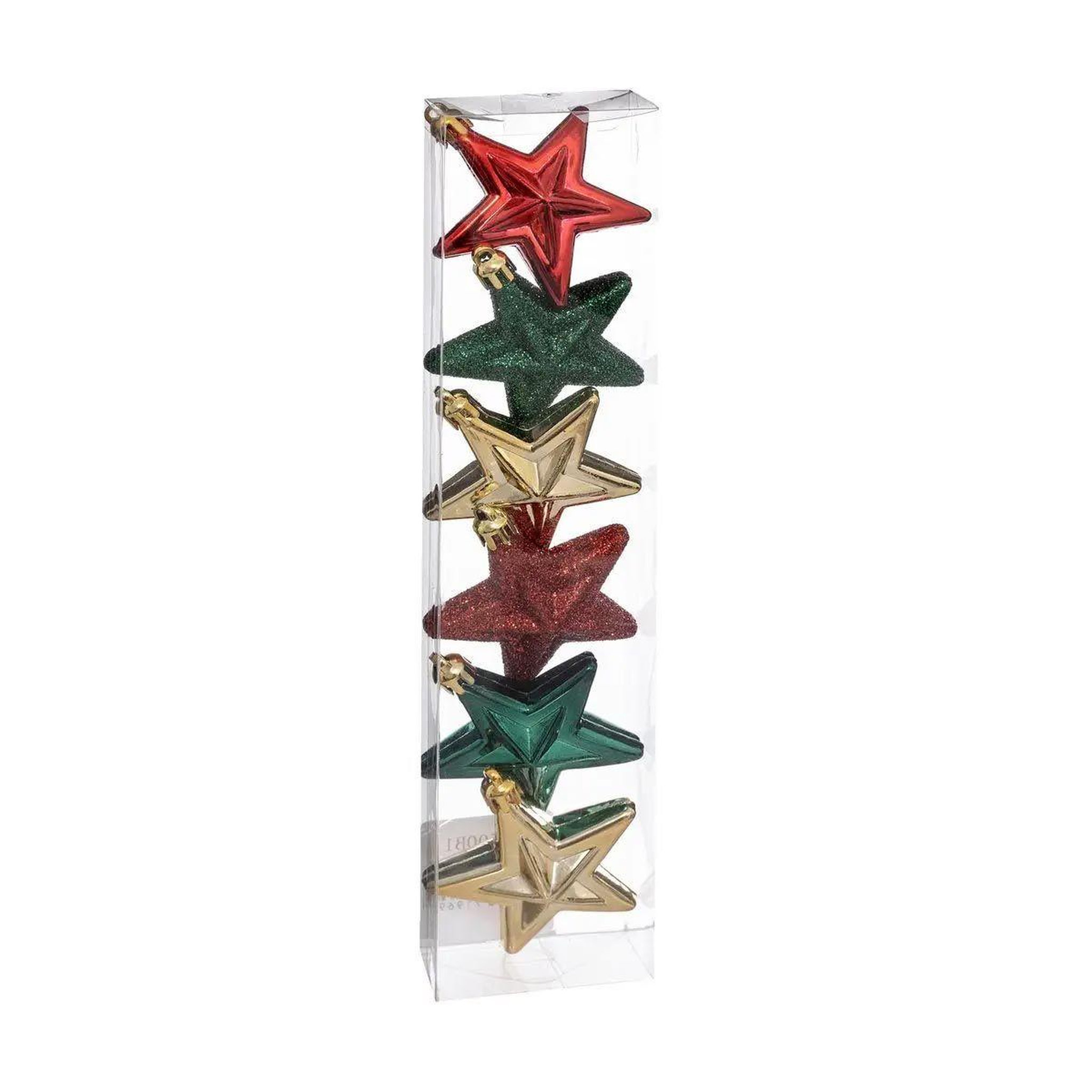 ATMOSPHERA Sujet de noël 6 pièces  délice  7cm vert, rouge & or