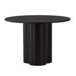 Paris Prix Table à Manger Ronde  Olivia  110cm Noir