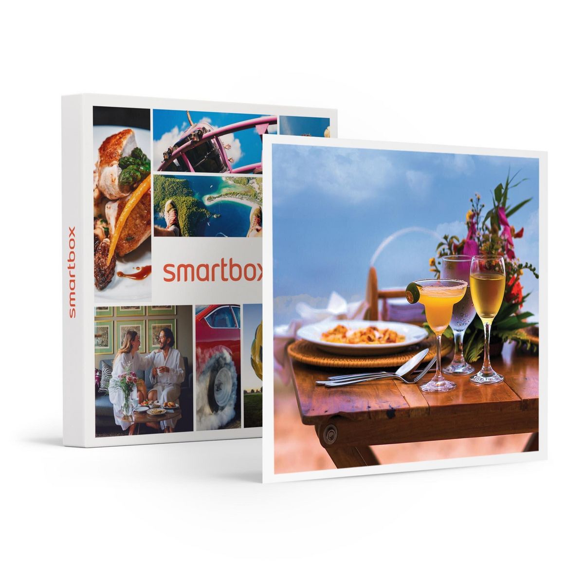 Smartbox Dîner romantique Menu 3 Plats à Nice - Coffret Cadeau Gastronomie