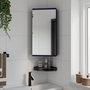 Voir la diapositive 1 : VIDAXL Armoire de bain a miroir d'angle gris 30x24x60 cm