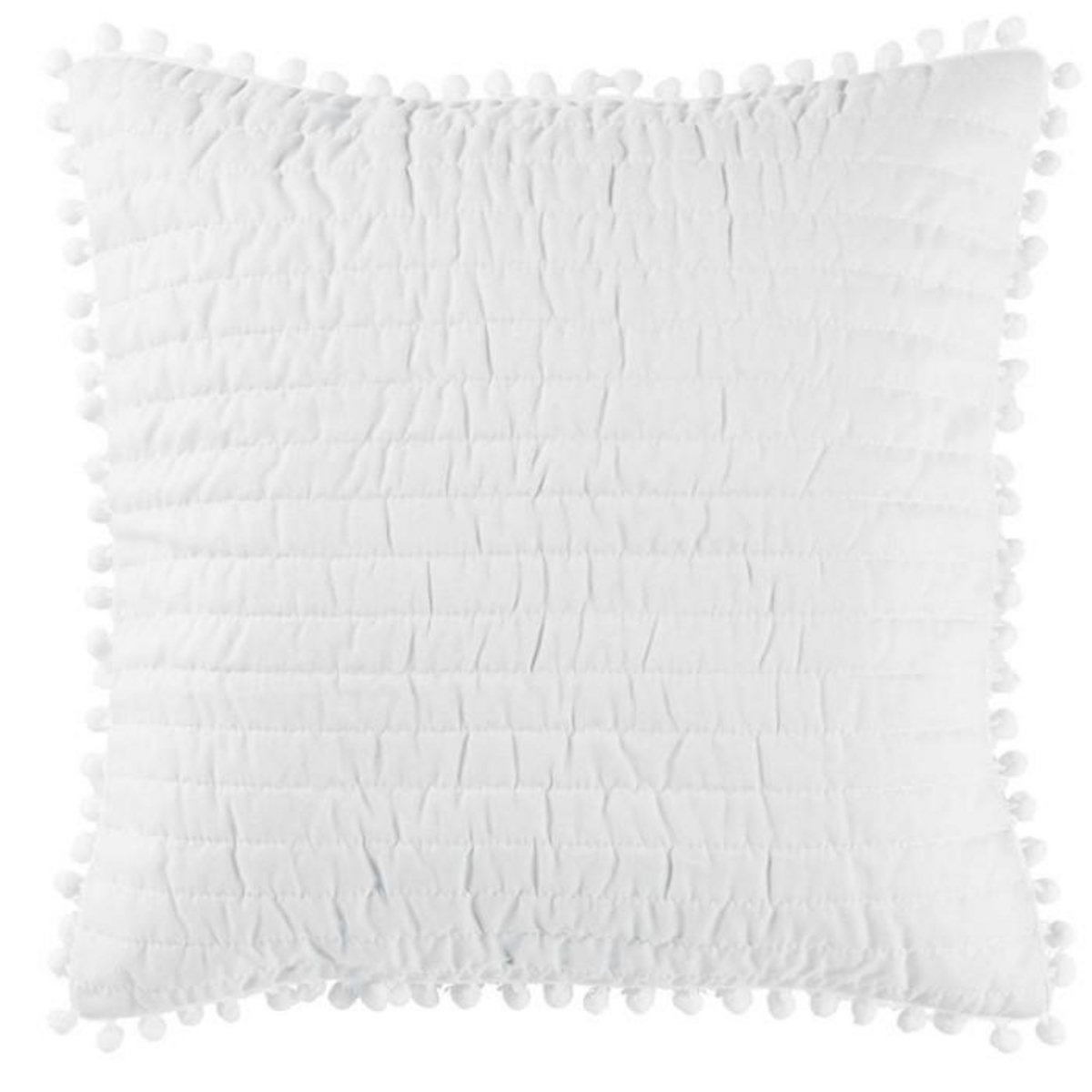Paris Prix Housse de Coussin  Dorinette  45x45cm Blanc