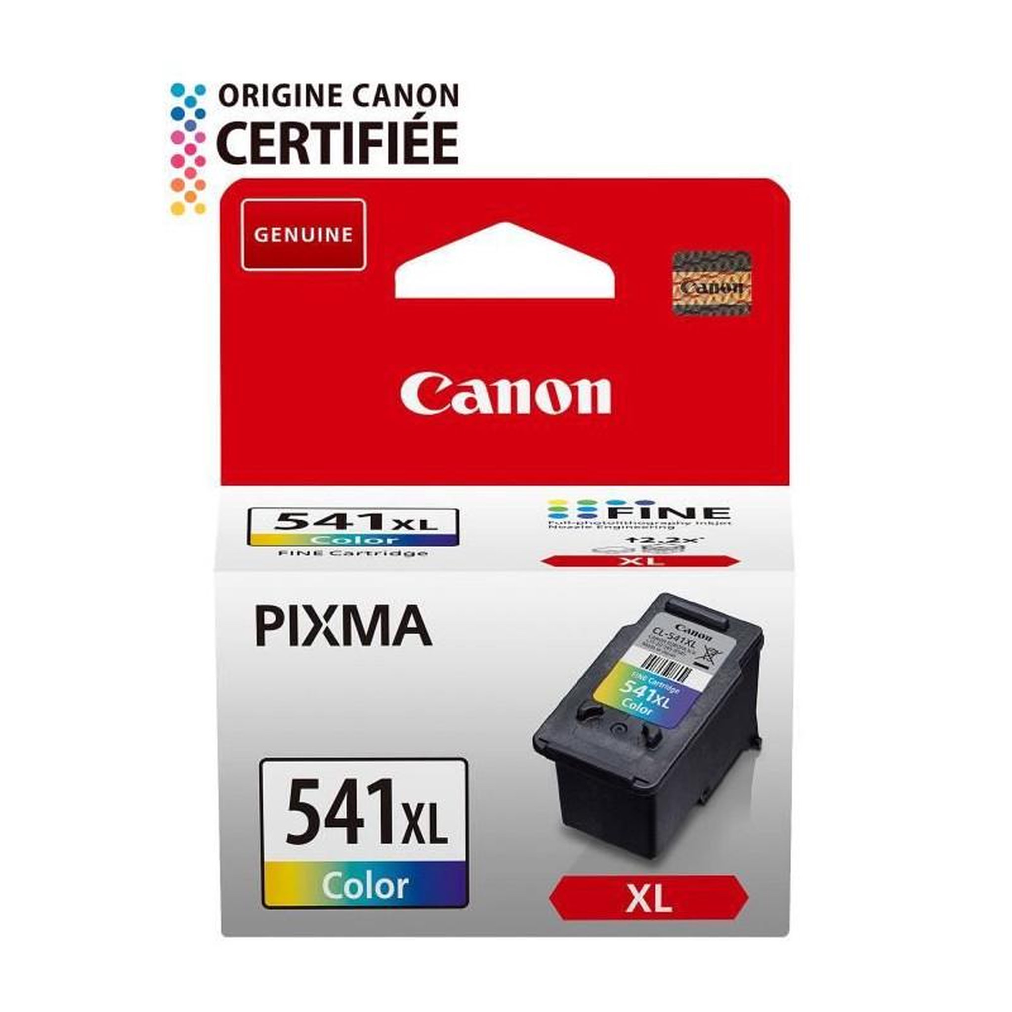 Canon Canon Cartouche d'encre CL-541 XL grande capacité Couleur, emballage carton (CL541XL)