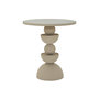 Voir la diapositive 1 : Paris Prix Table d'Appoint Miroir  Dune  49cm Crème