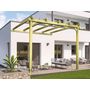Voir la diapositive 4 : JARDIDECO Pergola adossée en bois massif Saint-Denis 300 x 300 cm - Maderland