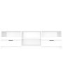 Voir la diapositive 4 : VIDAXL Meuble TV Blanc brillant 150x33,5x45 cm Bois d'ingenierie