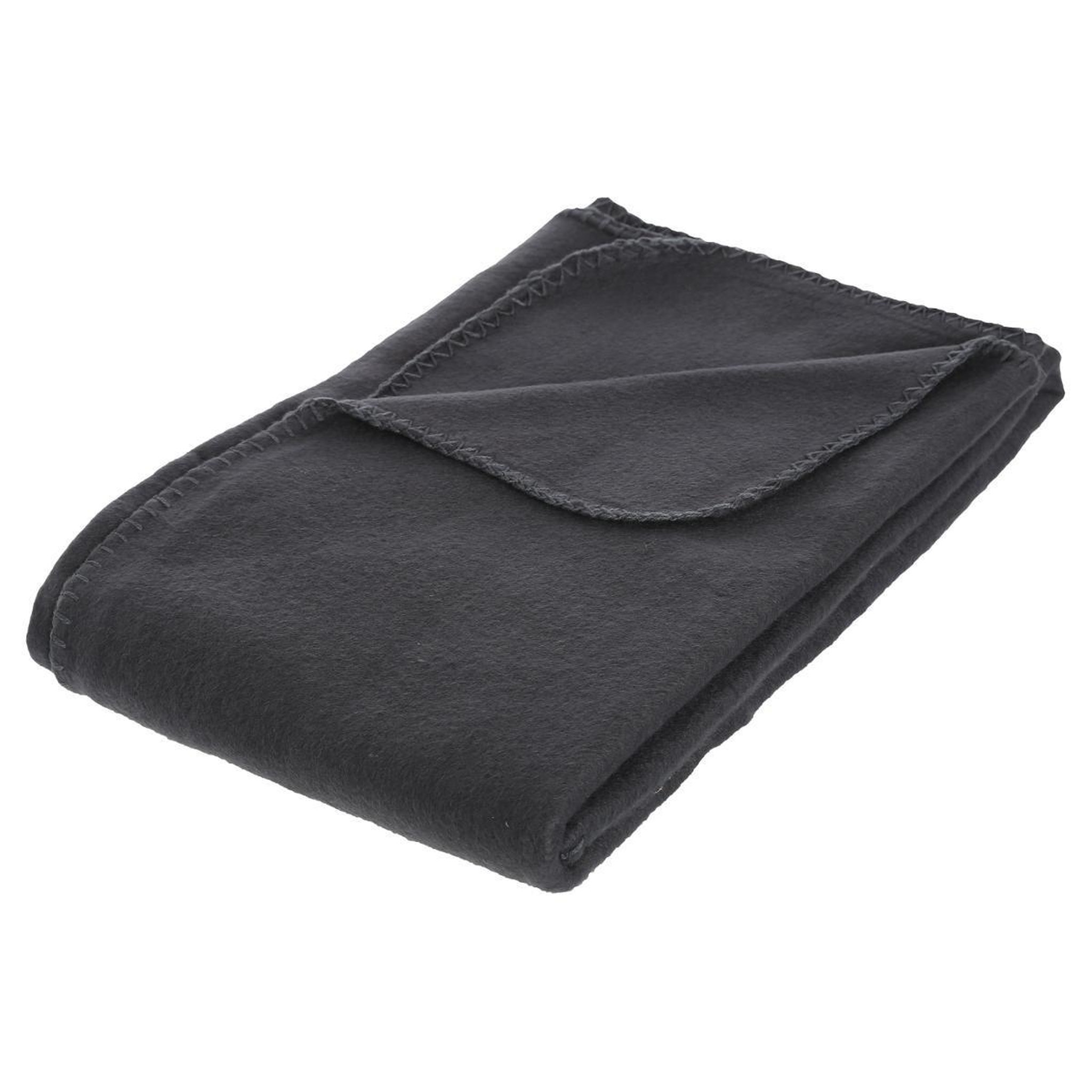 ATMOSPHERA Plaid polaire  jeremy  125x150cm gris foncé