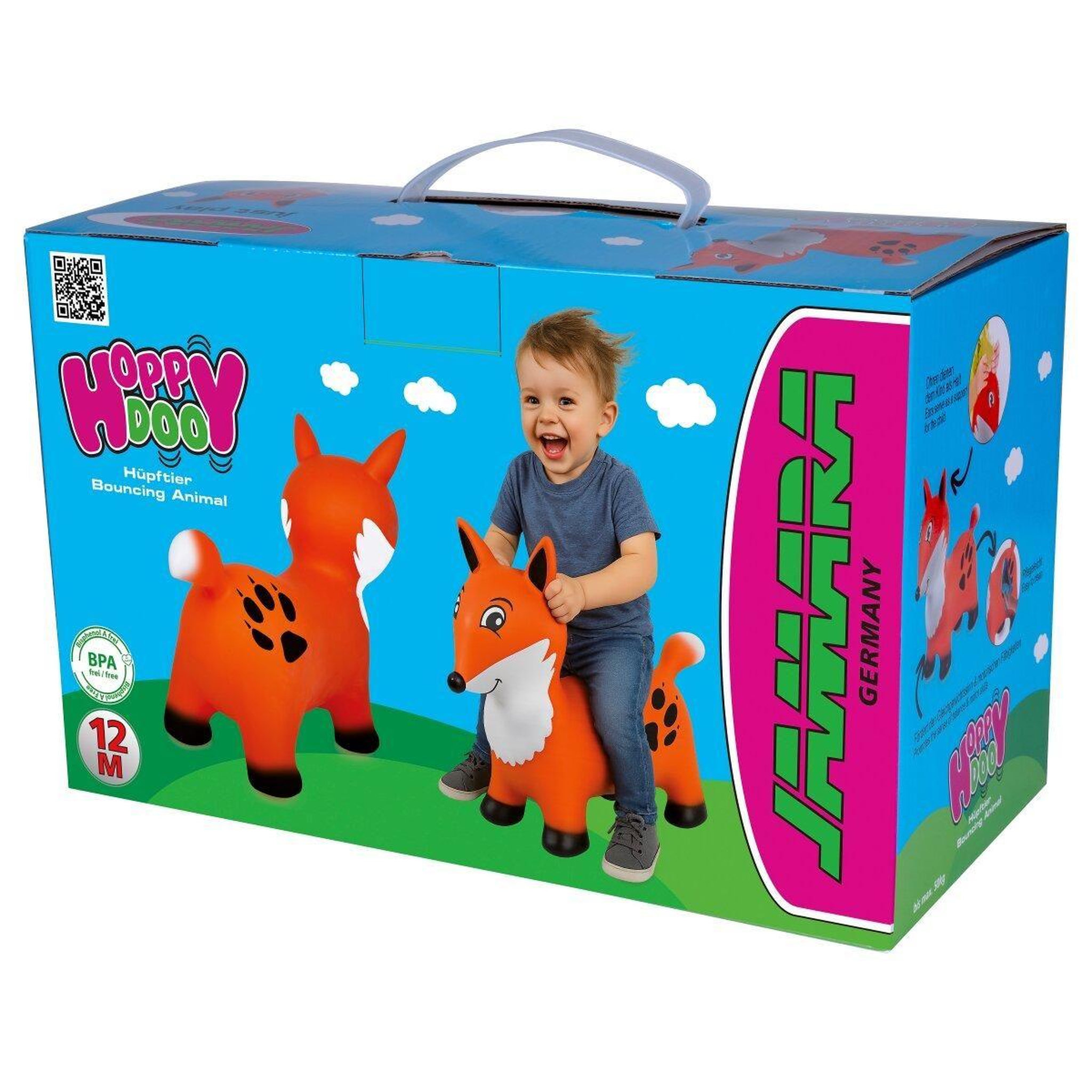 Voir la diapositive 4 : Jamara Animal rebondissante renard hoppydoo avec pompe