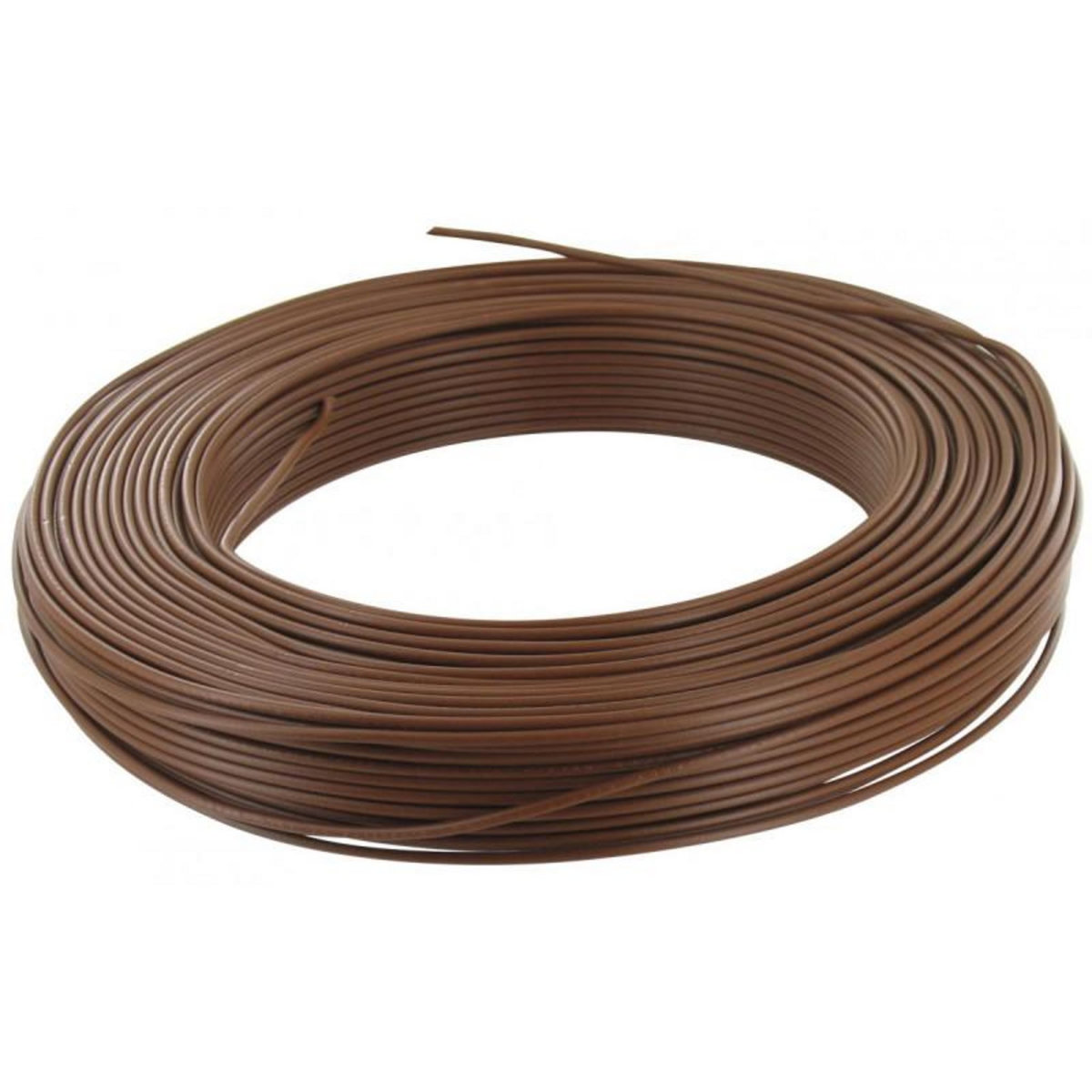 NOTRE SELECTION Fil rigide HO7 V U 2,5mm² marron 001605 (ACA)