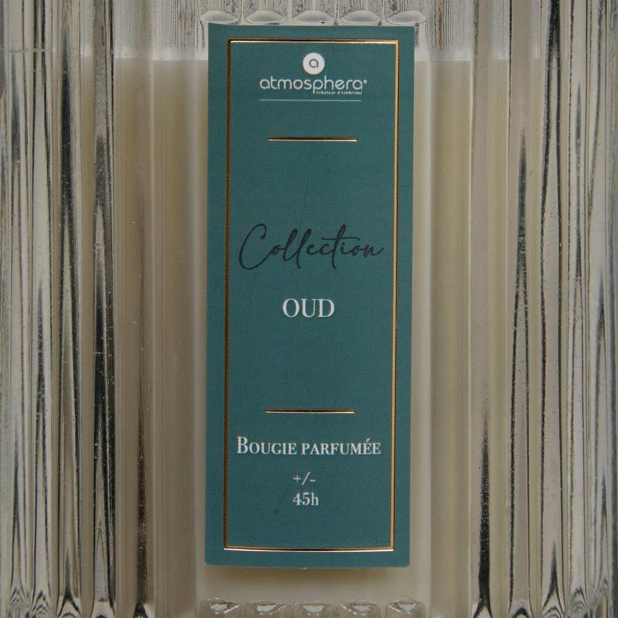 Voir la diapositive 3 : ATMOSPHERA Bougie parfumée en verre  albie  290g bois de oud