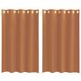 Voir la diapositive 2 : VIDAXL Rideaux en voile avec œillets 2 pcs terre cuite