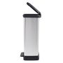 Voir la diapositive 5 : CURVER Curver Poubelle a pedale Deco 50 L Argente