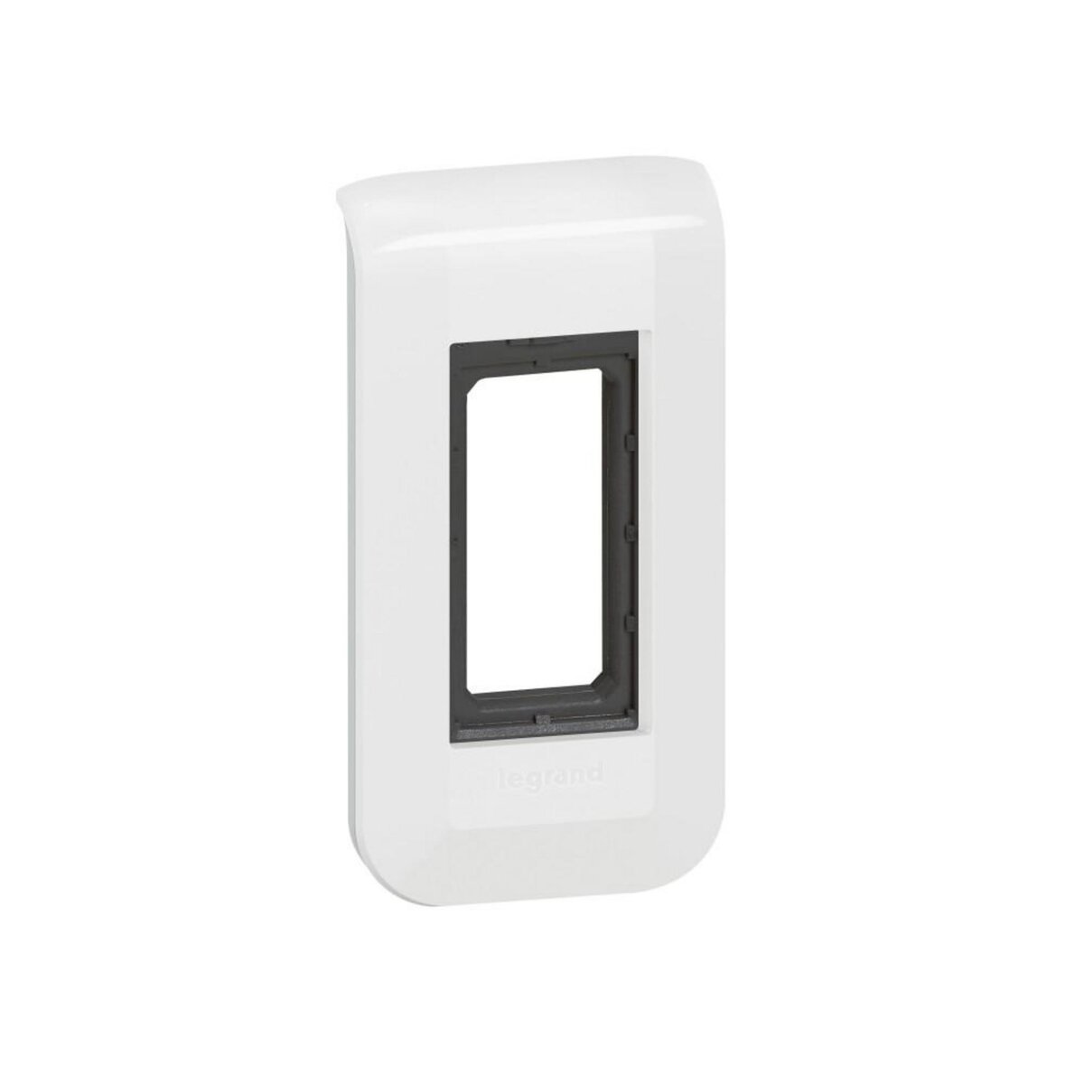 Legrand Support et plaque simple 1 module Mosaic, LEGRAND, blanche