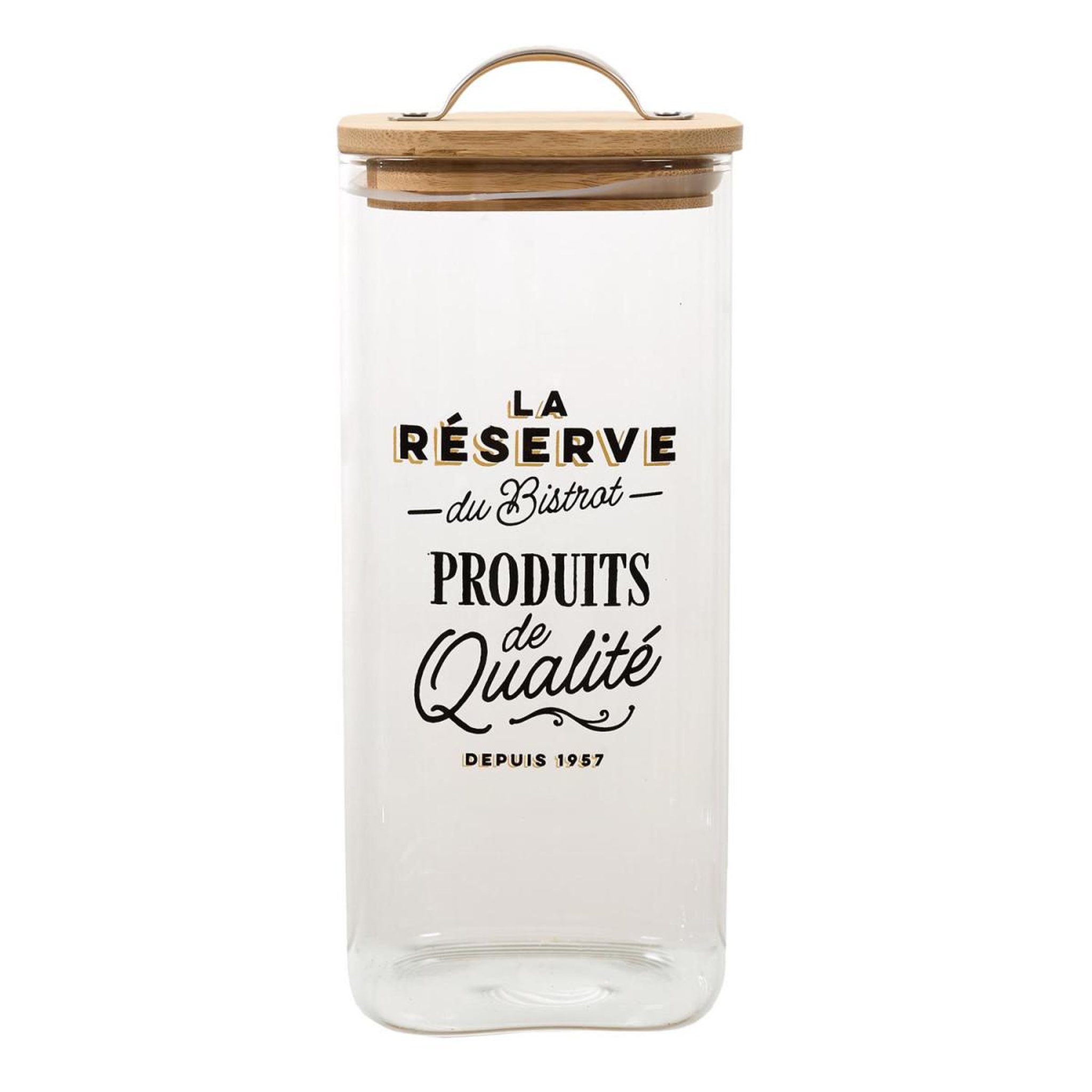 COOK CONCEPT Bocal de conservation en verre  bistrot  1,5l transparent