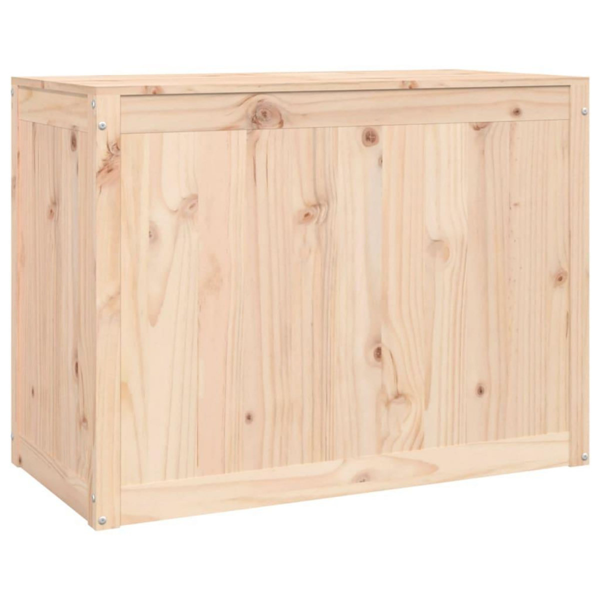 VIDAXL Boîte a linge 88,5x44x66 cm Bois massif de pin