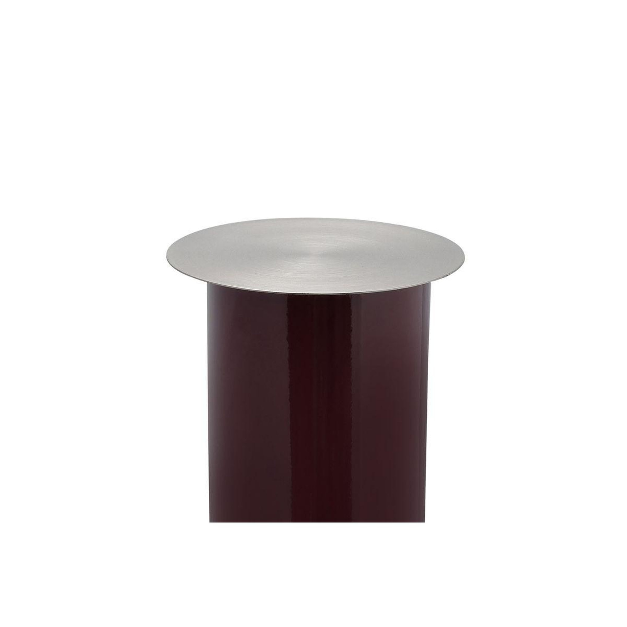 Voir la diapositive 2 : Paris Prix Bougeoir de sol  colby  70cm prune & argent