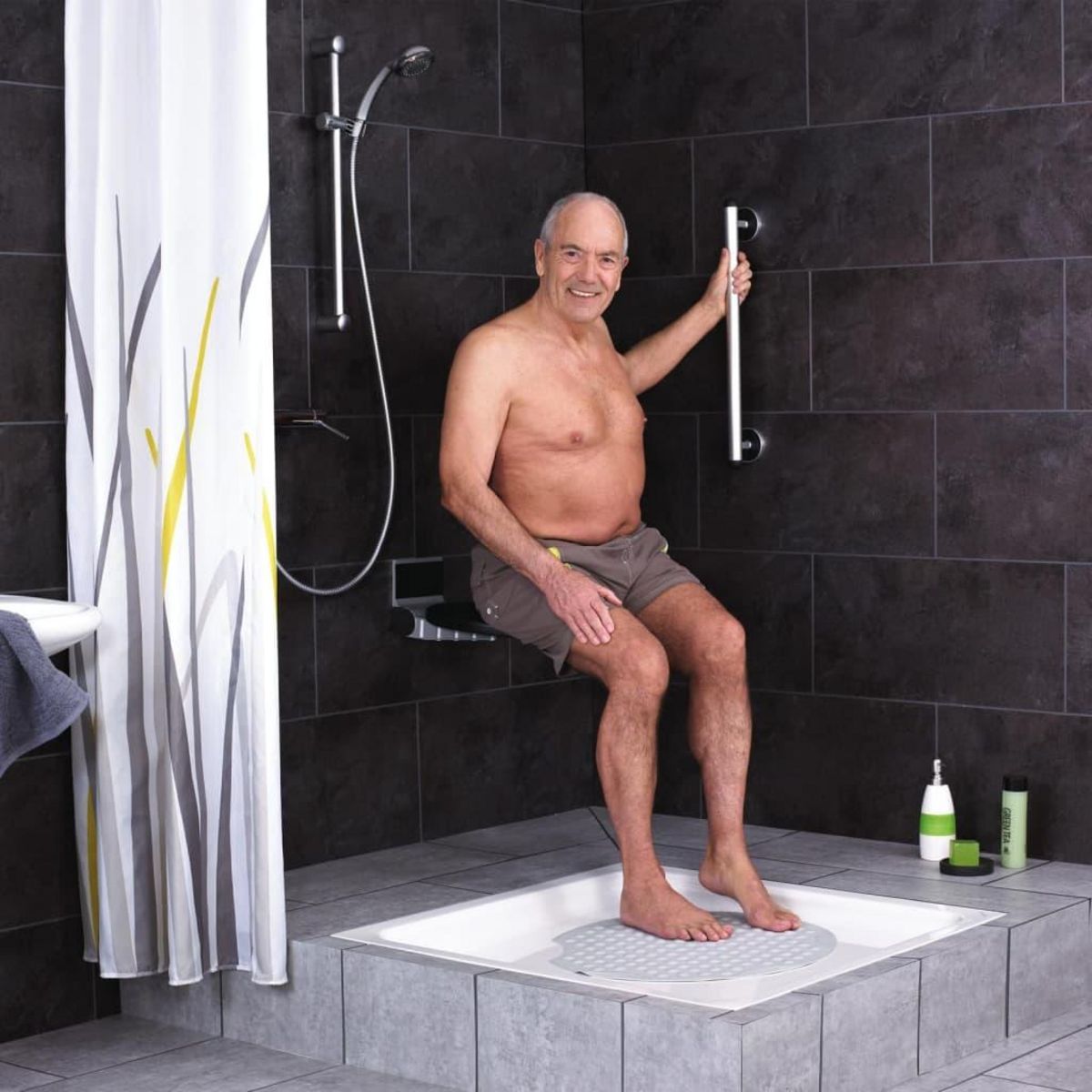 RIDDER RIDDER Barre d'appui de securite Premium 45 cm Aluminium Argente