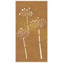 Voir la diapositive 4 : VIDAXL Decoration murale jardin 105x55 cm acier corten design de fleur