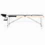 Voir la diapositive 3 : VIDAXL Table de massage pliable 3 zones Aluminium Noir et beige