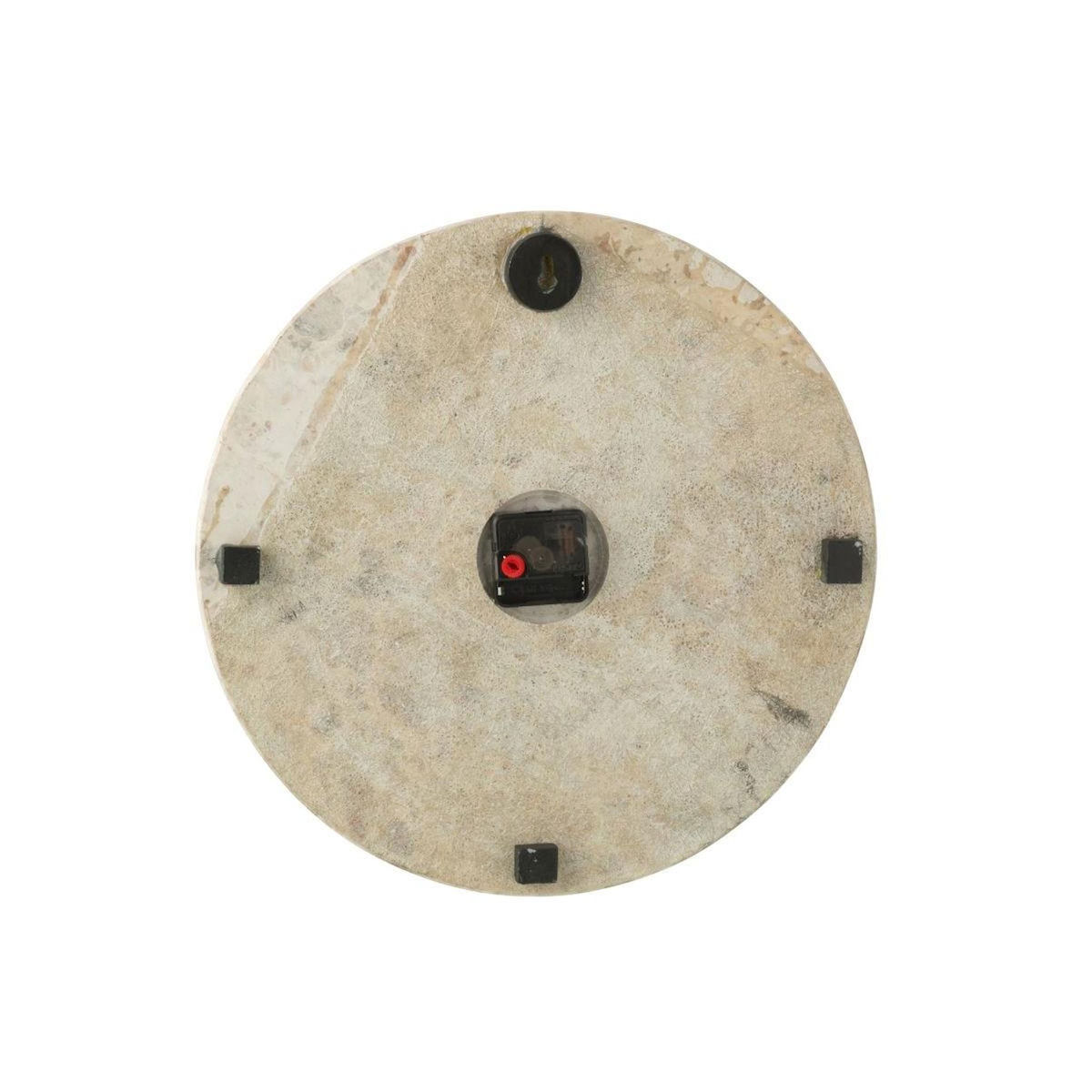 Paris Prix Horloge Murale en Marbre  Eula  41cm Beige