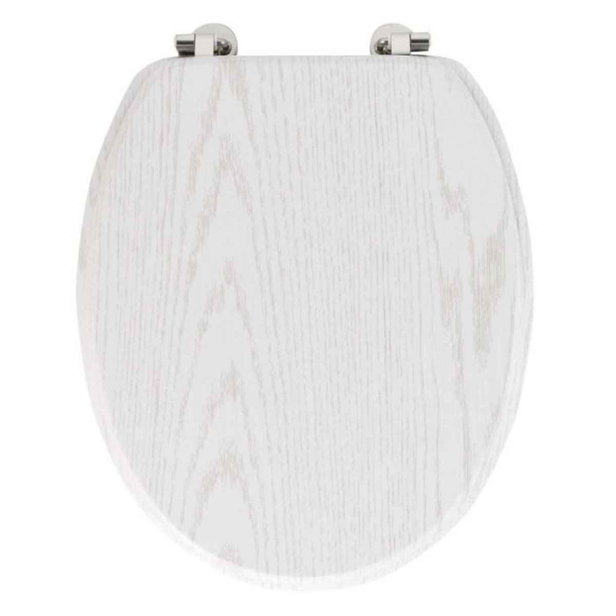 Paris Prix Abattant WC Effet Bois  Strata  46cm Blanc