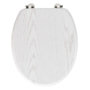 Voir la diapositive 1 : Paris Prix Abattant WC Effet Bois  Strata  46cm Blanc