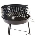 GARDENSTAR Barbecue charbon rond - Acier - 42x40x61-5cm