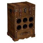 ATMOSPHERA Range-Bouteilles en Bois  Bar  58cm Marron