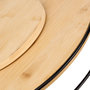 Voir la diapositive 2 : FIVE Plateau Pivotant Rond  Black Bamboo  35cm Naturel