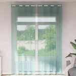 VIDAXL Rideaux en voile avec œillets 2 pcs turquoise