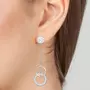 SC CRYSTAL Boucles d'oreilles SC Crystal ornées de Cristaux scintillants