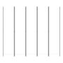 Voir la diapositive 3 : VIDAXL Cloison de separation 5 panneaux Blanc 250x220 cm Tissu