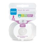 MAM MAM Bout de sein Taille L - Silicone - Bte stérilisation X2