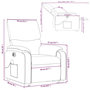 Voir la diapositive 6 : VIDAXL Fauteuil inclinable de massage electrique Creme Tissu