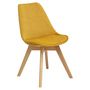 Voir la diapositive 2 : TOILINUX Lot de 4 Chaises effet velours Baya