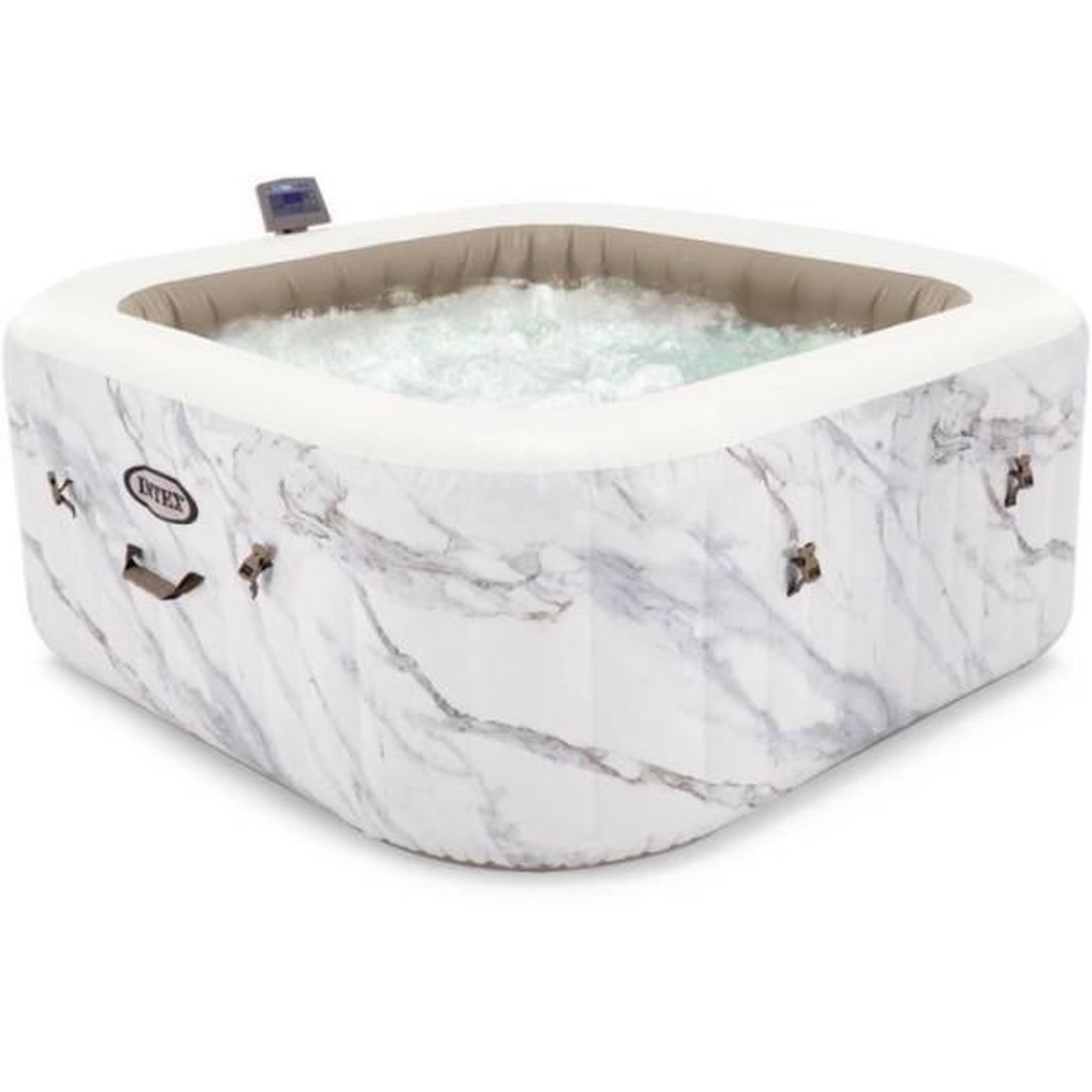 INTEX Spa gonflable INTEX - Calacatta - 173 x 173 x 71 cm - 4 places - Carré - 28464EX