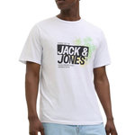 Jack & Jones T-shirt  Homme Jack & Jones Axon. Coloris disponibles : Blanc