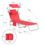 Voir la diapositive 3 : SOBUY SoBuy - Chaise Longue Réglable Pare-Soleil - Fonctionnel - OGS48