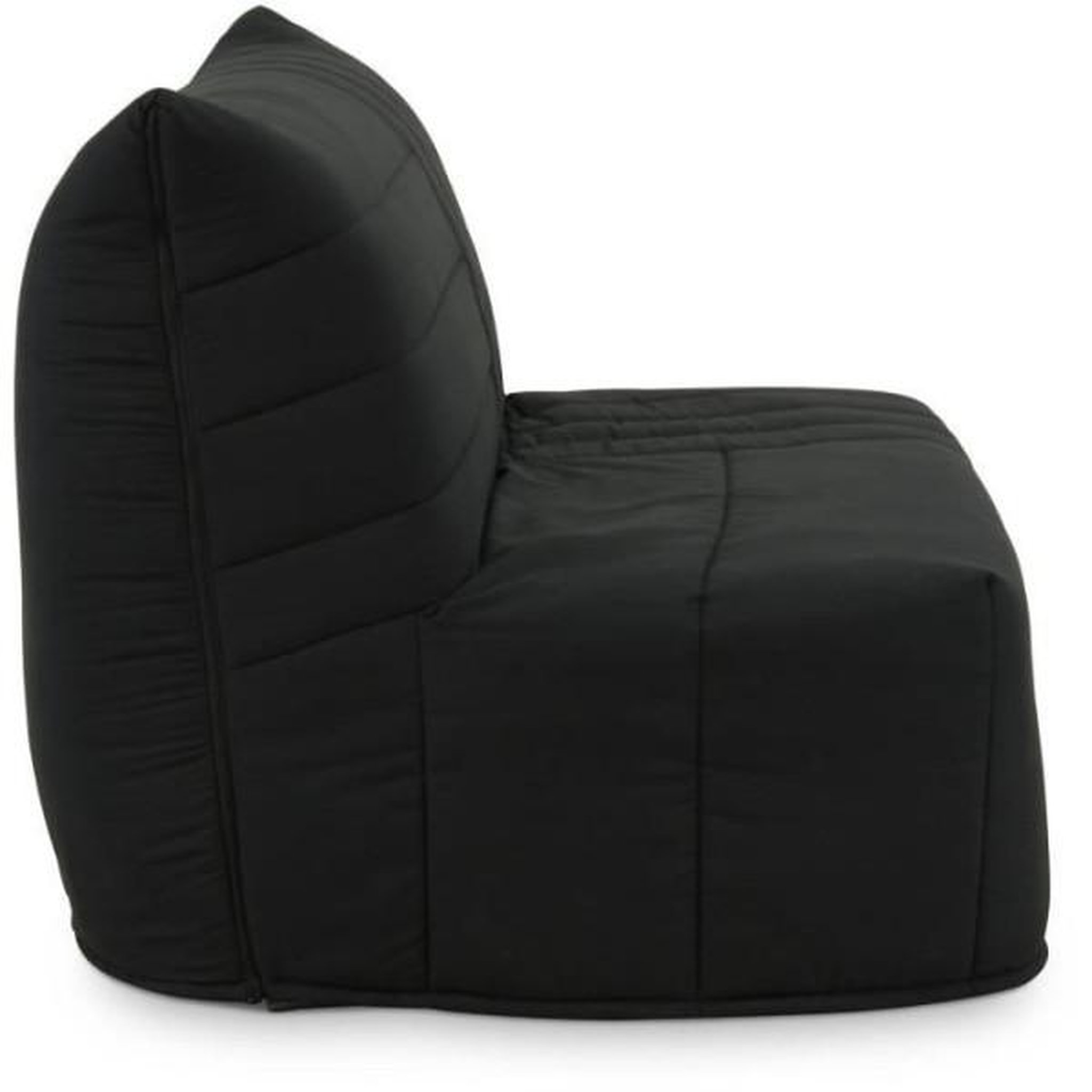 Voir la diapositive 4 : MARKET24 Banquette BZ - 2 places - Tissu Anthracite - 143 x 106 x 92 cm - Matelas BULTEX - BECCI