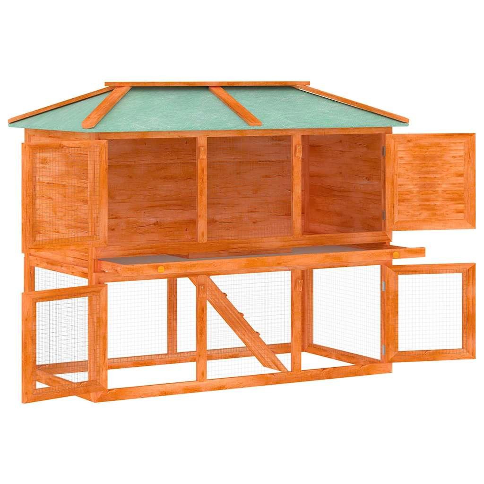 Voir la diapositive 3 : VIDAXL Cage double pour animaux bois
