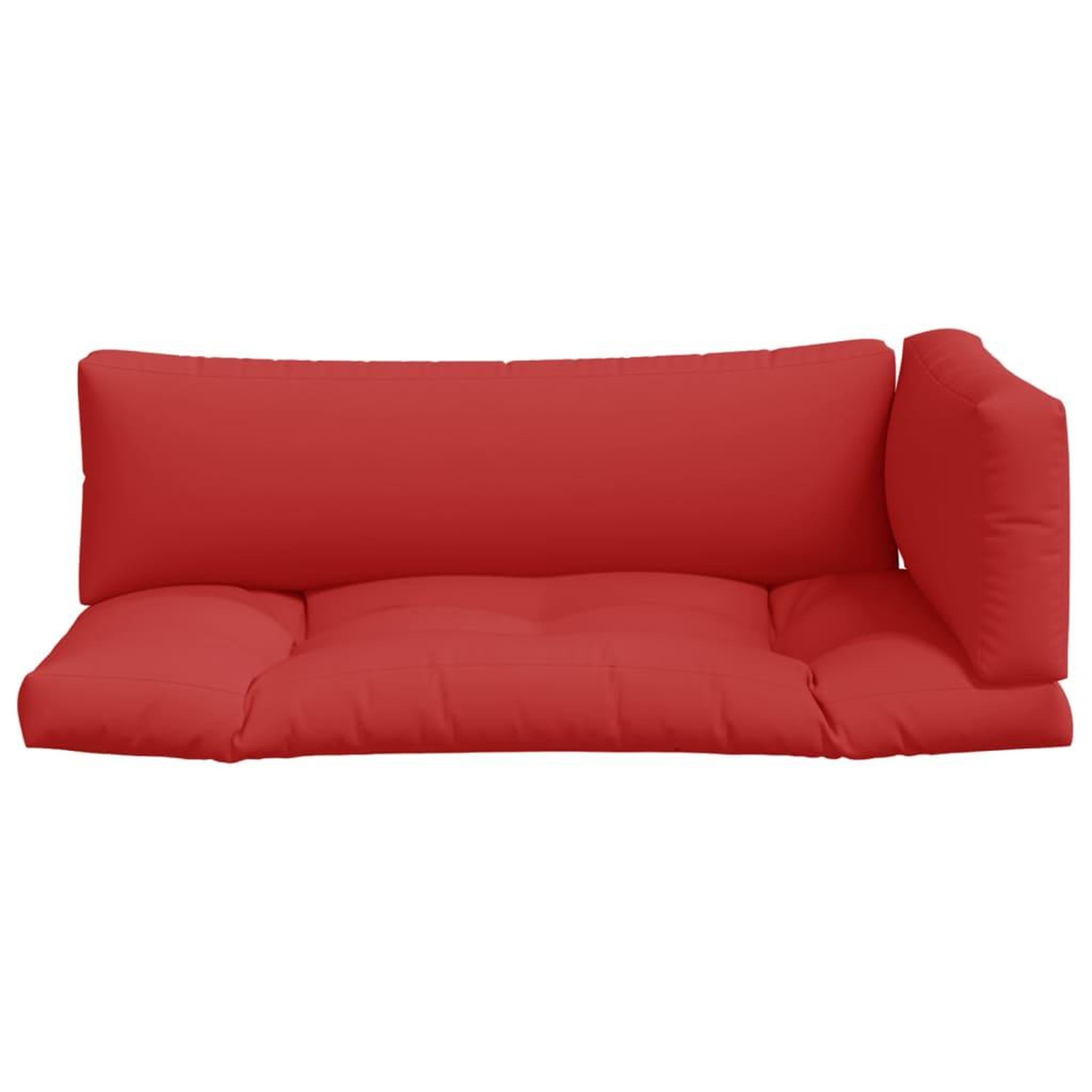 Voir la diapositive 4 : VIDAXL Coussins de palette lot de 3 rouge tissu