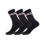 FILA Lot de 3 Paires de Chaussettes Tennis. Coloris disponibles : Noir